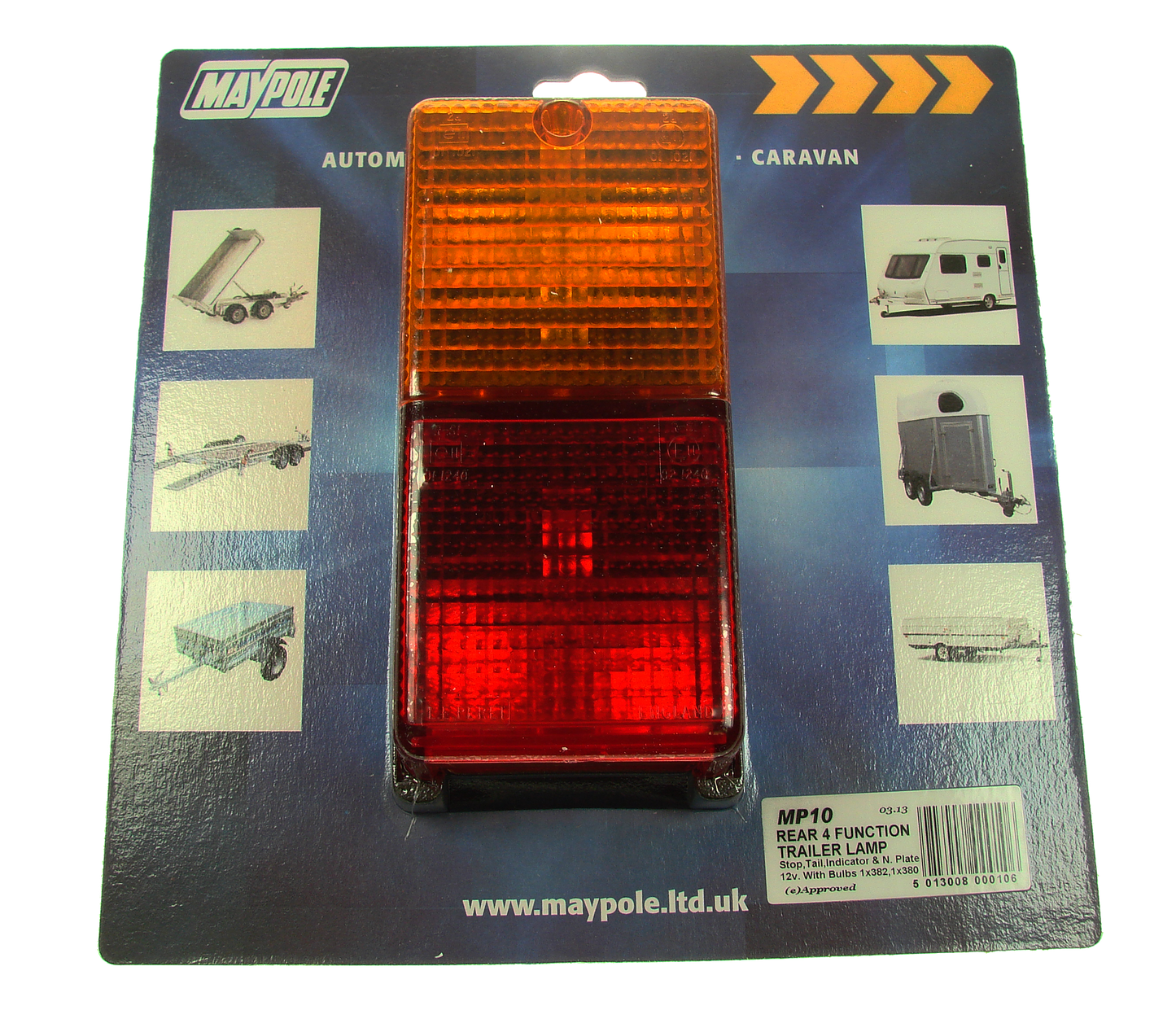 MAYPOLE - Rectangular Combination Lamp (MP10)
