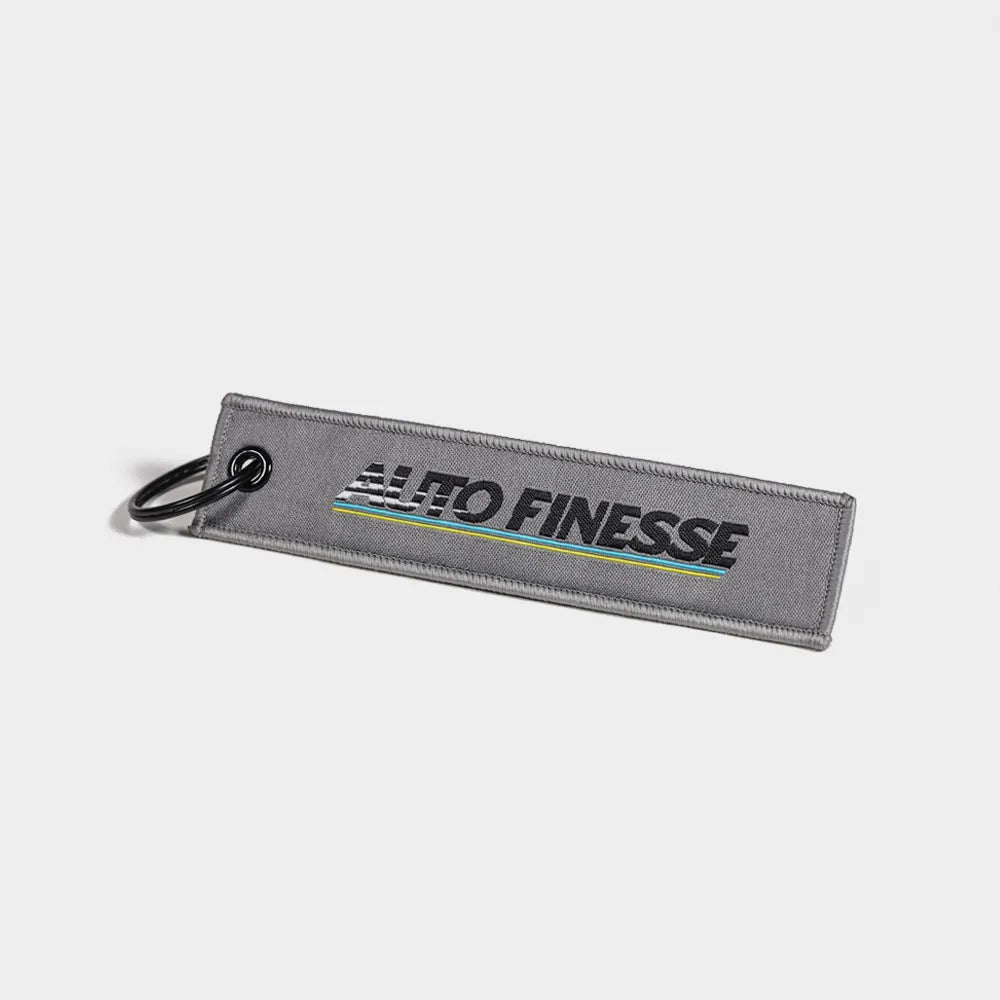 Retro Flight Tag - Grey