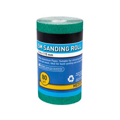 5mtr 115mm Sanding Roll 80 Grit