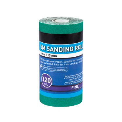 5mtr 115mm Sanding Roll 120 Grit