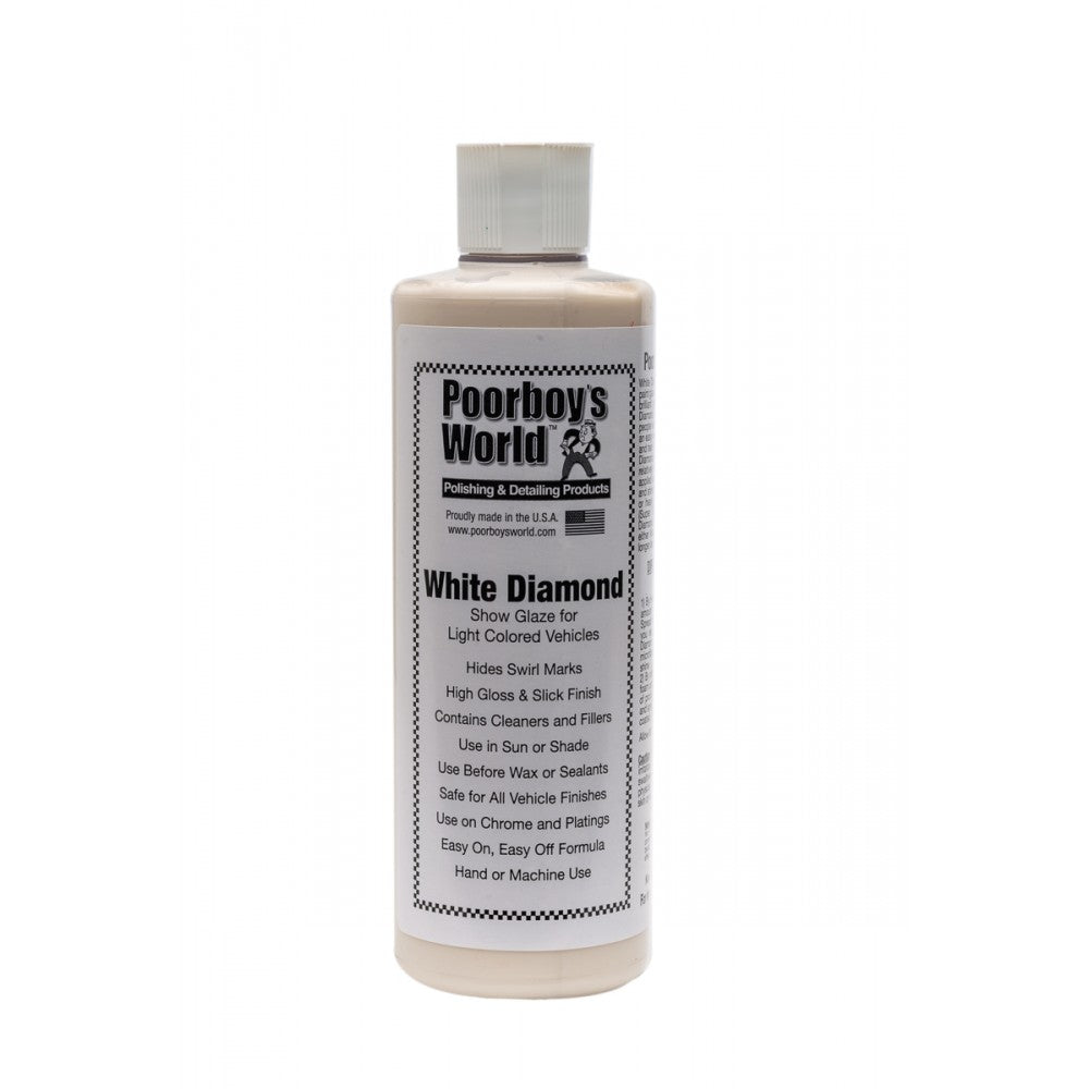 Poorboy's White Diamond Cleaner & Filler For Light Swirl Marks 473mL
