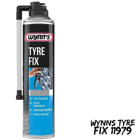 Wynns 11979 0.4L Tyre Fix 400ml Latex Based Fixing Inflating Punctured Tires