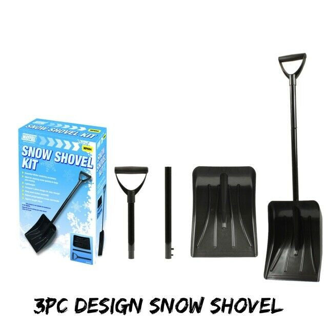 MAYPOLE - Snow Shovel - Compact 3 Piece Design - 94cm Assembled (MP694)