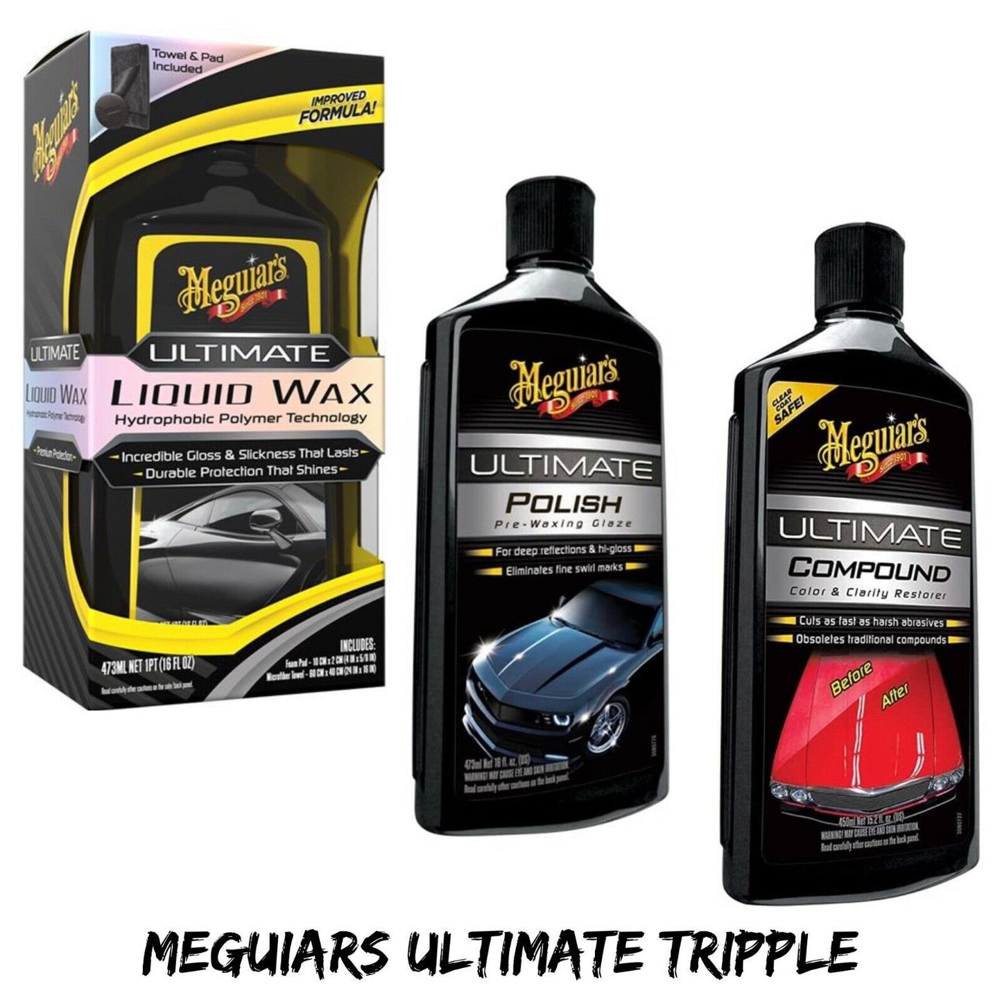 G17216 Ultimate Compound G19216 Polish G210516 Liquid Wax Car Care By Meguiars