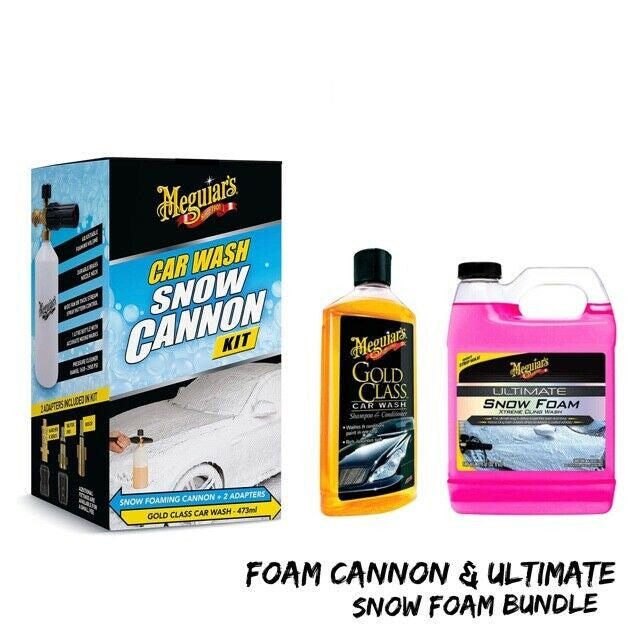 Meguiars Snow Cannon Kit, Gold Class Car Wash, Ultimate Snow Foam bundle