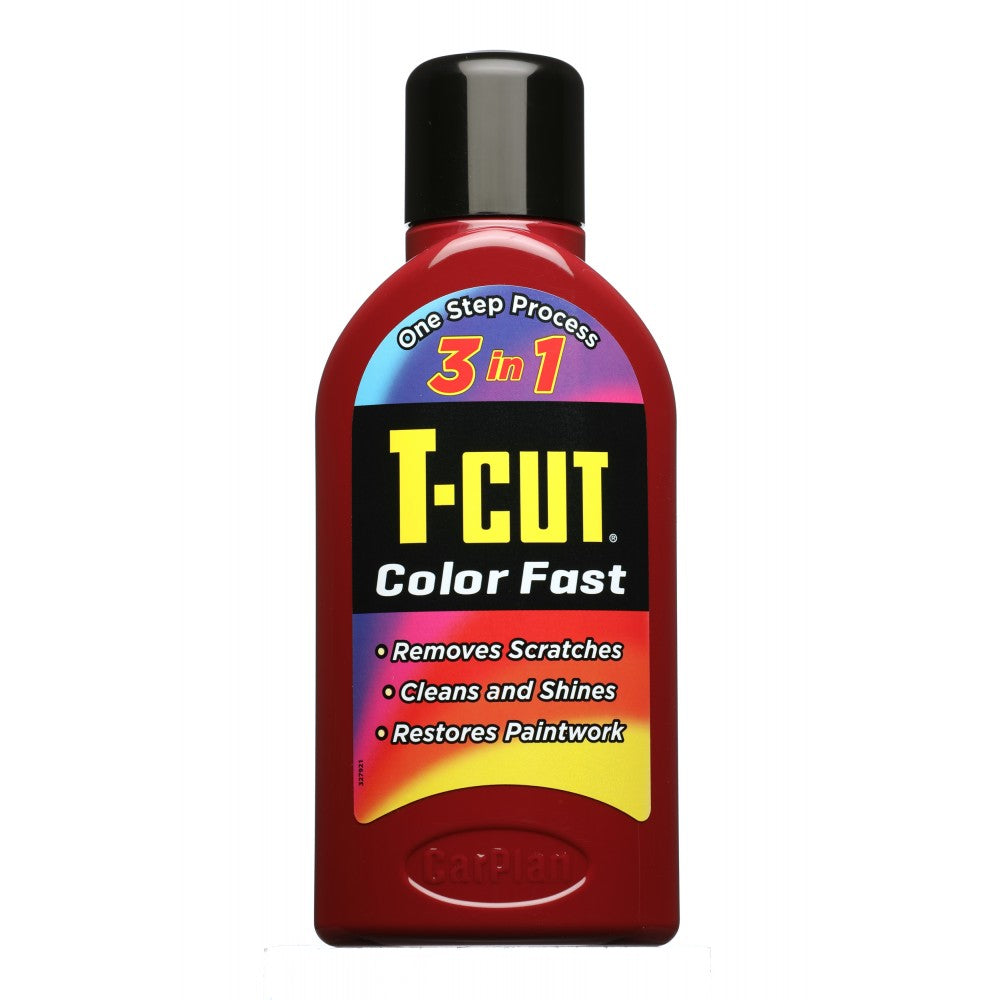 T-CUT Color Fast Dark Red Colour Polish Scratch Remover Clean Shine Restores