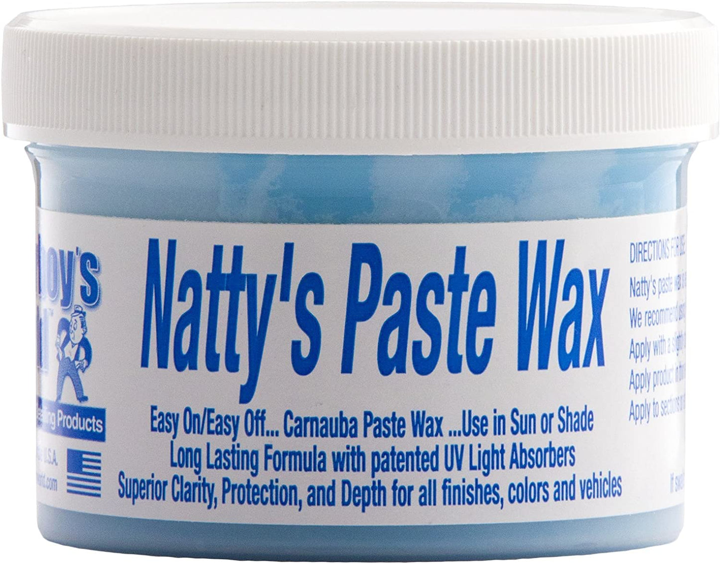 POORBOYS NATTYS BLUE PASTE WAX CONTAINS CARNAUBA WAX FOR DARKER COLOURS