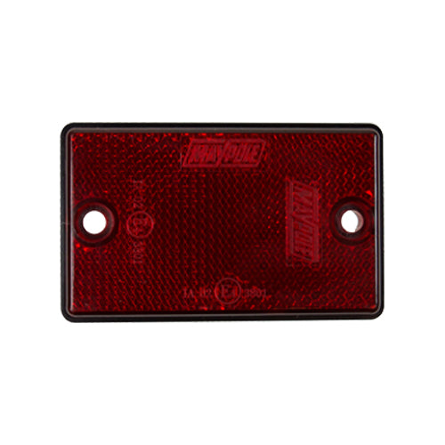 2x Red Rear Reflector With Mounting Holes