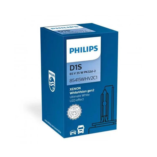 Philips D1S White Vision gen2 HID Xenon Upgrade Gas Bulb 85415WHV2C1 Single