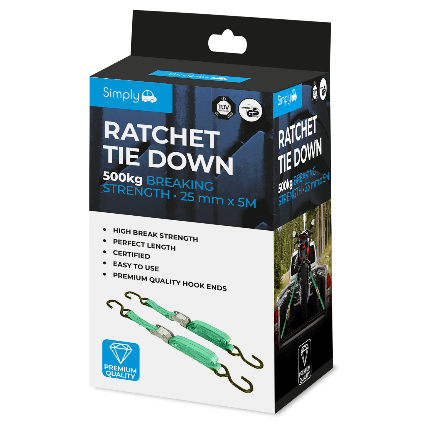 Ratchet Tie Down 500kg