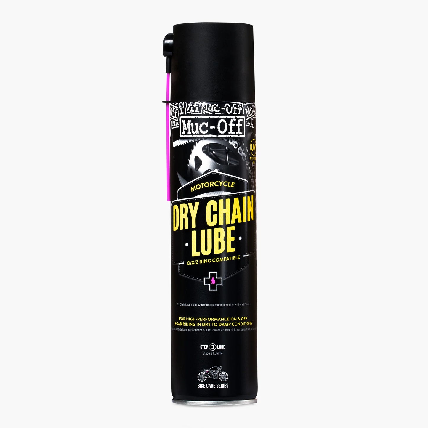Muc-Off Dry Motorcycle Chain Lube PTFE Summer Riding Motorbike Scooter 400ml