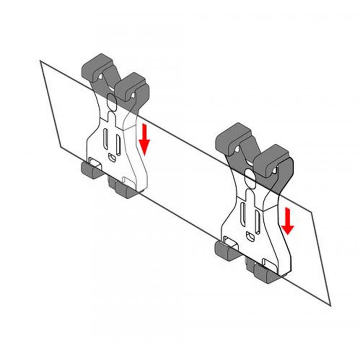 Spring Loaded Quick Release Number Plate Clip
