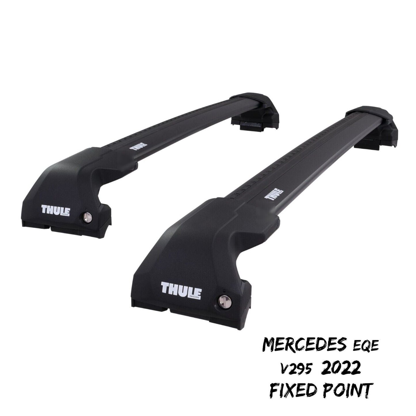 Thule WingBar Edge Black Roof Bars Set to fit Mercedes EQE V295 2022 Fixpoint