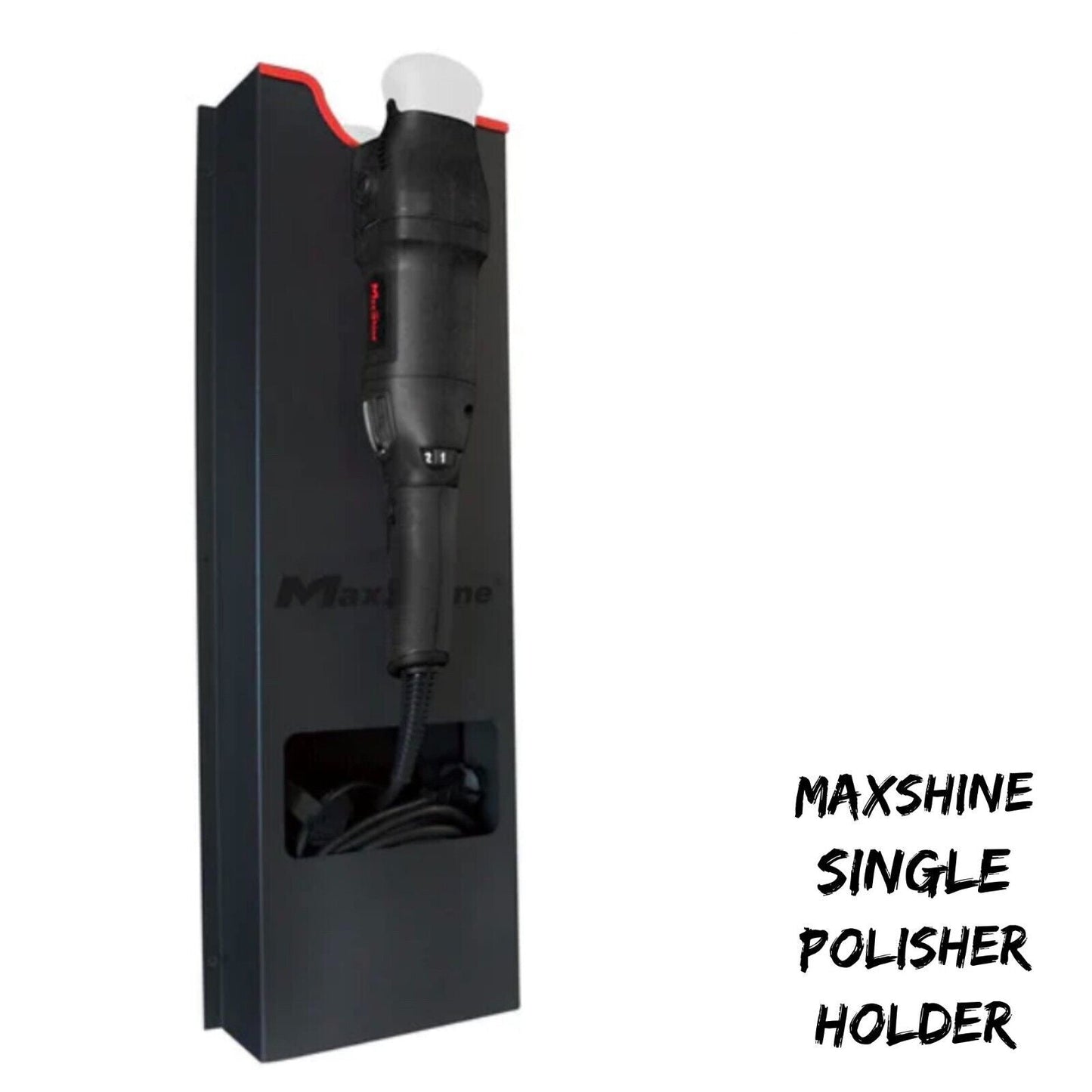 MAXSHINE MACHINE POLISHER WALL HOLDER - SINGLE POLISHER WALL MOUNTED HOLDER