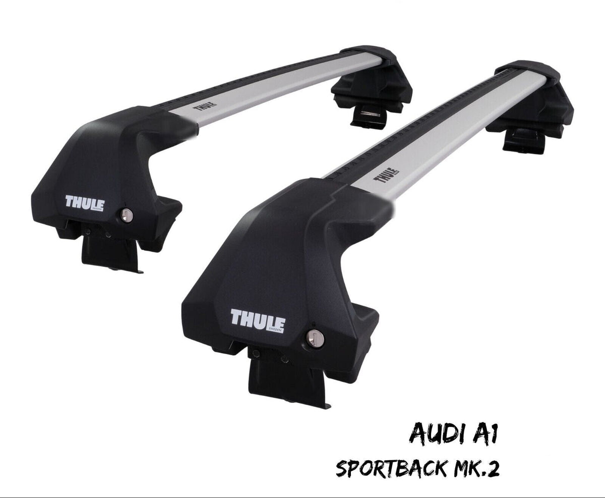 WingBar Edge (silver) Aluminium Roof Bars for Audi A1 Sportback Mk.2 2019-24