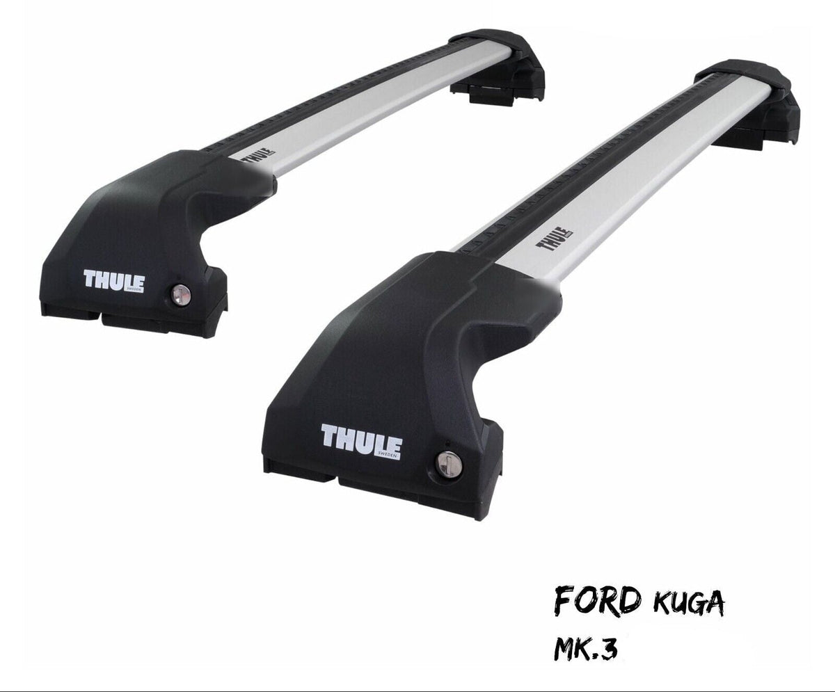 WingBar Edge (silver) Aluminium Roof Bar Set for Ford Kuga Mk.3 2020-26 with Flush Rails