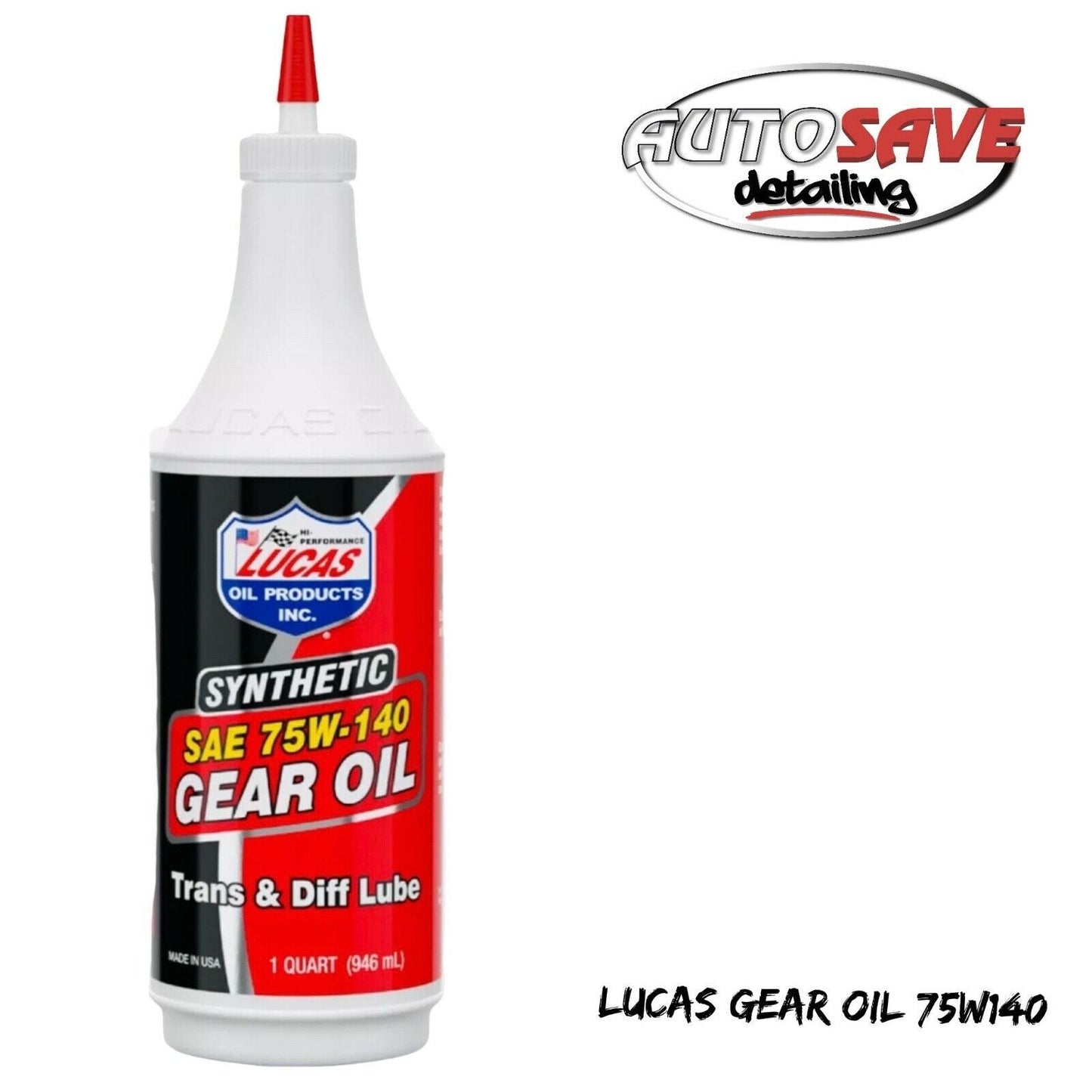 10121 LUCAS SYNTHETIC GEAR / TRANSMISSION OIL 75W140 DIFF OIL 946ML QUALITY OIL