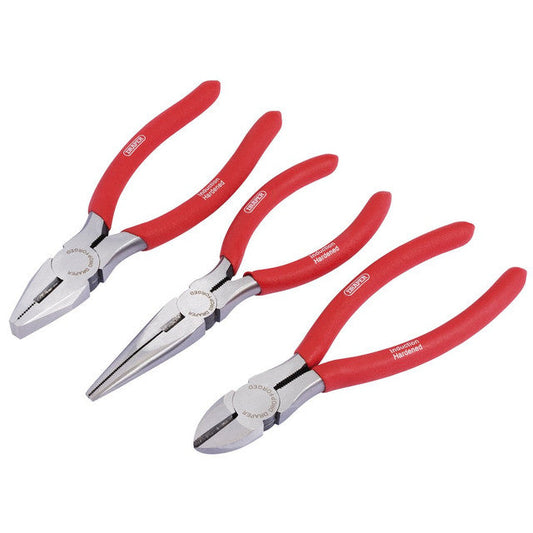 Pliers Set with PVC Dipped Handles, 160mm (3 Piece) (67924)