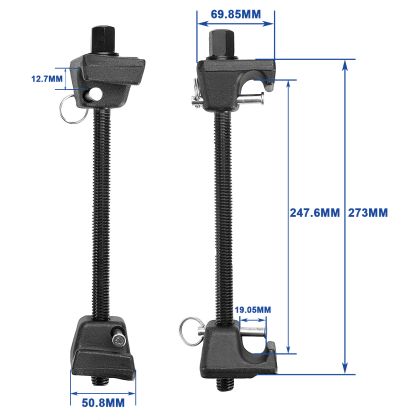 2 PCE Heavy Duty Pin Type Coil Spring Compressor
