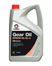 Comma - EP80W-90 GL-4 Mineral Gear Oil Fluid Lubricant Lube