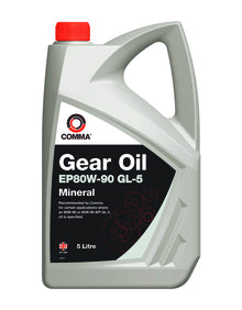 Comma - EP80W-90 GL-5 Mineral Gear Oil Fluid Lubricant Lube