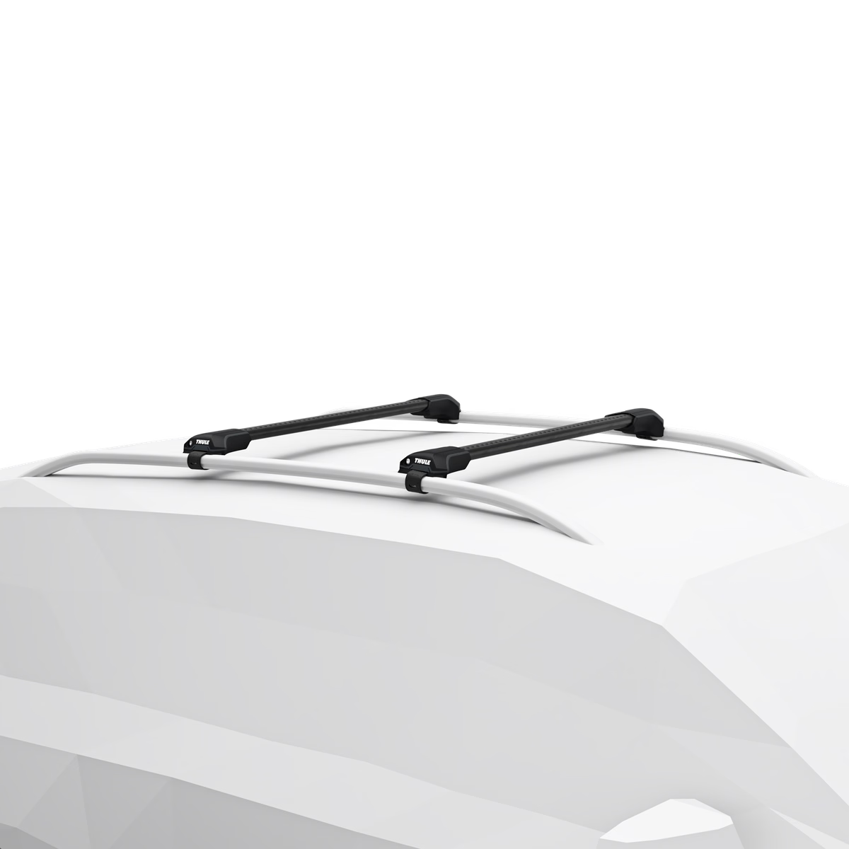 WingBar Edge (black) Roof Bar Set to fit Honda HR-V 21-26 Raised (Open) Rails