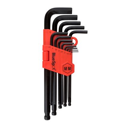 13 PCE Long Arm Metric Ball End Hex Key Set
