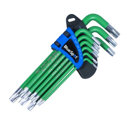 9 PCE Long Arm Tamper Proof Torx Key Set