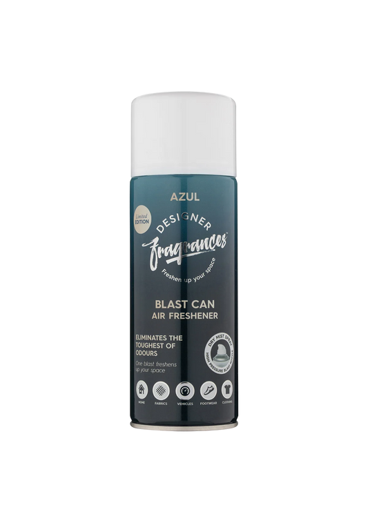 Blast Can Spray Air Freshener Designer Fragrances Car and Home Office Azul