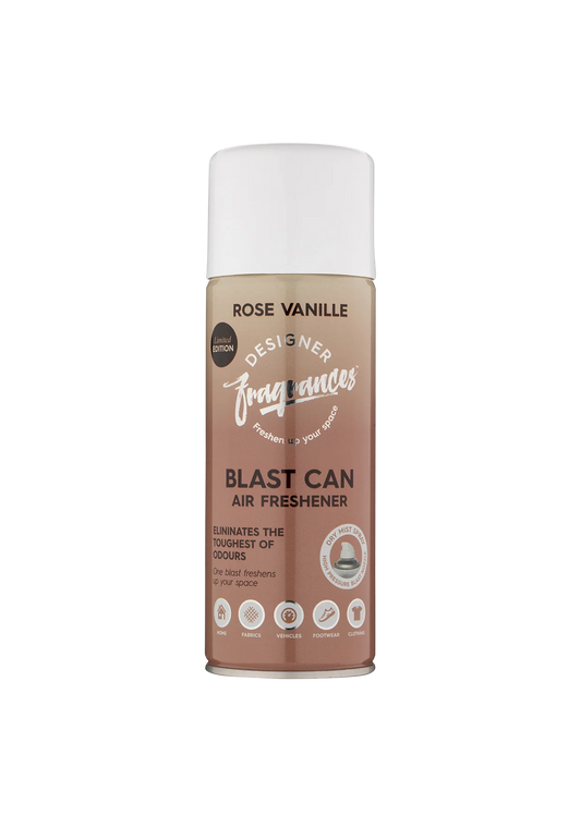 Blast Can Spray Air Freshener Designer Fragrances Car Home Office Rose Vanille