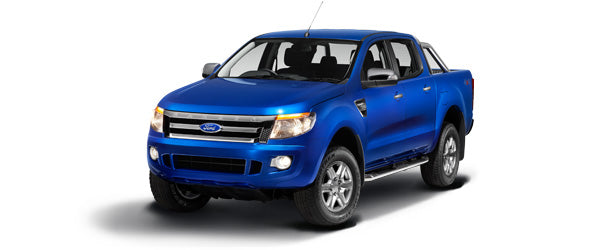 WingBar Edge (silver) Aluminium Roof Bars for Ford Ranger Double Cab 2011-22