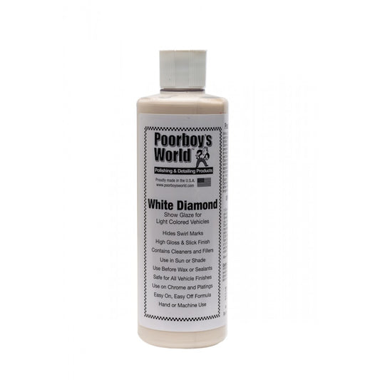 Poorboy's White Diamond Cleaner & Filler For Light Swirl Marks 473mL