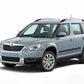 WingBar Edge (silver) Roof Bar Set to fit Skoda YETI (2009-17) w/ Raised (Open) Roof Rails