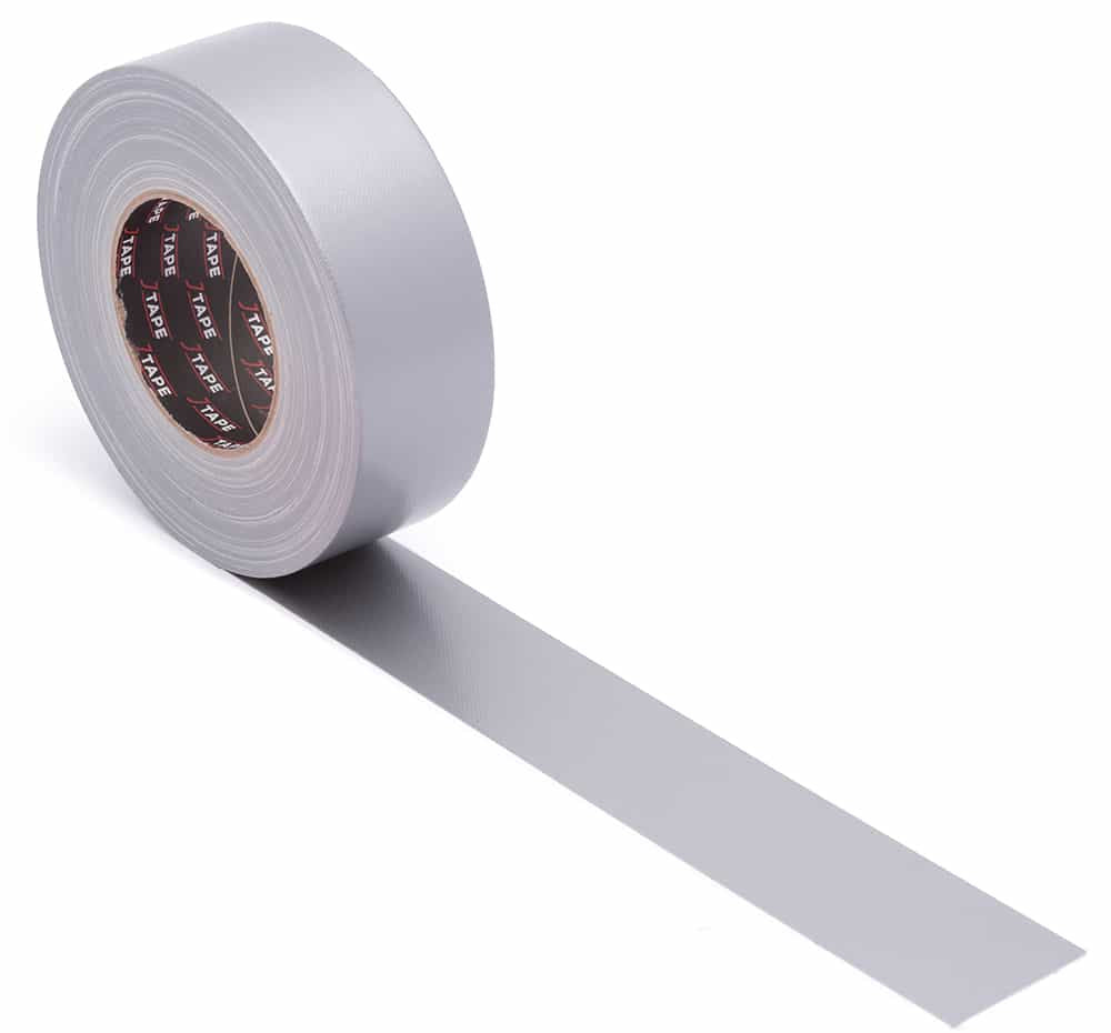 J Tape Silver Polythene Adhesive Cloth Tape (Duct Tape) 50mm x 50m