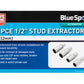 4 PCE 1/2" STUD EXTRACTORS (6-12MM)