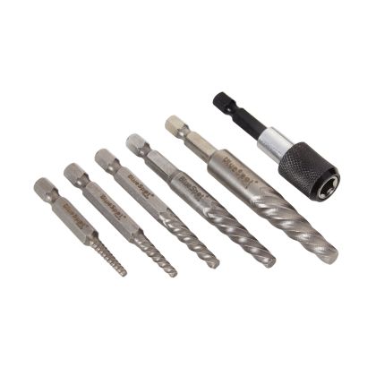 6PCE Broken Bolt And Screw Extractor Set