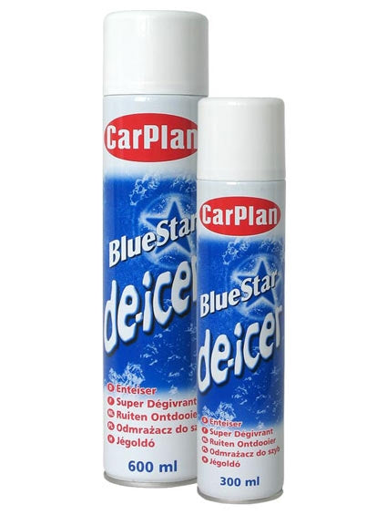 CarPlan SDI600 Blue Star De-Icer Aerosol 600ml Winter Windscreen Protection