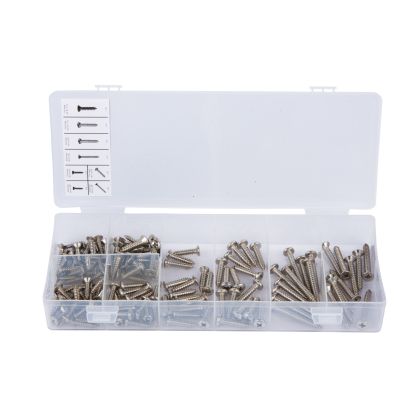 140 PCE Assorted Stainless Steel Tapping Screw Set