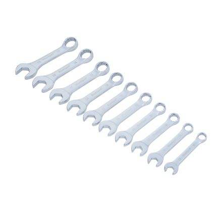 10 PCE Metric Stubby Spanner Set