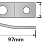 Vehicle Fixing Plate 97 x 30mm