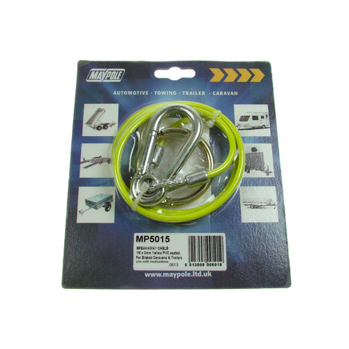 MAYPOLE - 1m X 3mm Yellow PVC Breakaway Cable (MP5015) – Autoparts Hamilton