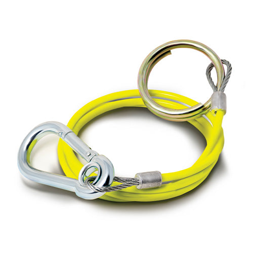 1m x 3mm Yellow PVC Breakaway Cable