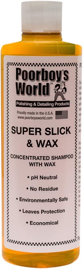 Poorboys Super Slick Shampoo & Wax 16oz 473ml