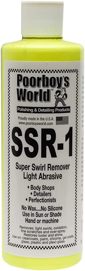 Poorboys Super Swirl Remover SSR 1.0 Light Grade Swirl & Scratch Remover 473mL