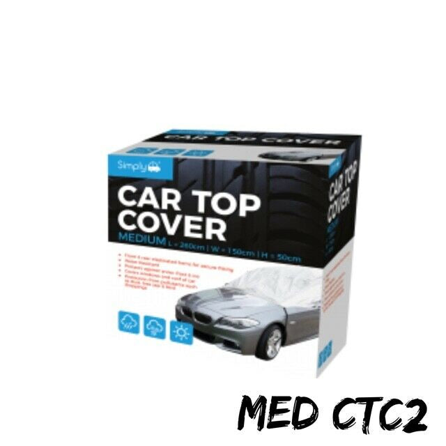 Water Resistant Car Top Cover Protects From Snow Ice Birds MEDIUM