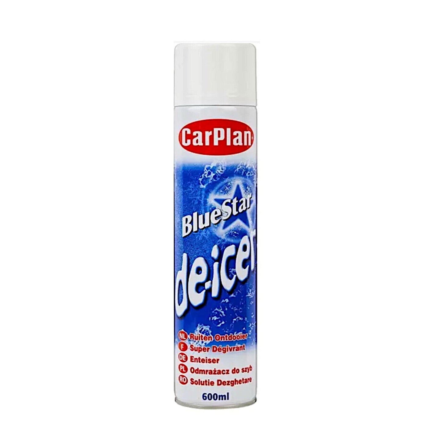 CarPlan SDI600 Blue Star De-Icer Aerosol 600ml Winter Windscreen Protection