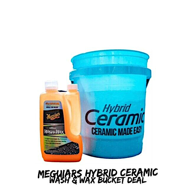 MEGUIARS HYBRID CERAMIC WASH AND WAX 48oz INC HYBIRD BUCKET GREAT OFFER