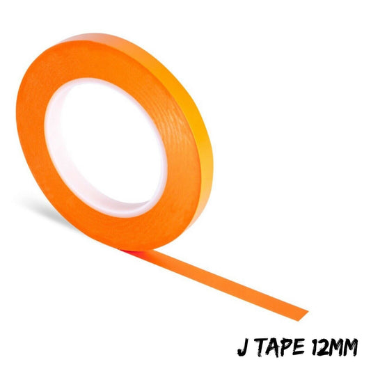 JTape ORANGE Fine Line Masking tape Detailing Heat Resistant  12mm 55m Long