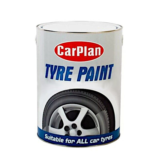 CarPlan TYM005 Tyre Paint Brush On 4.5 Ltr Suitable for Tyres Mud Flaps Car Mats