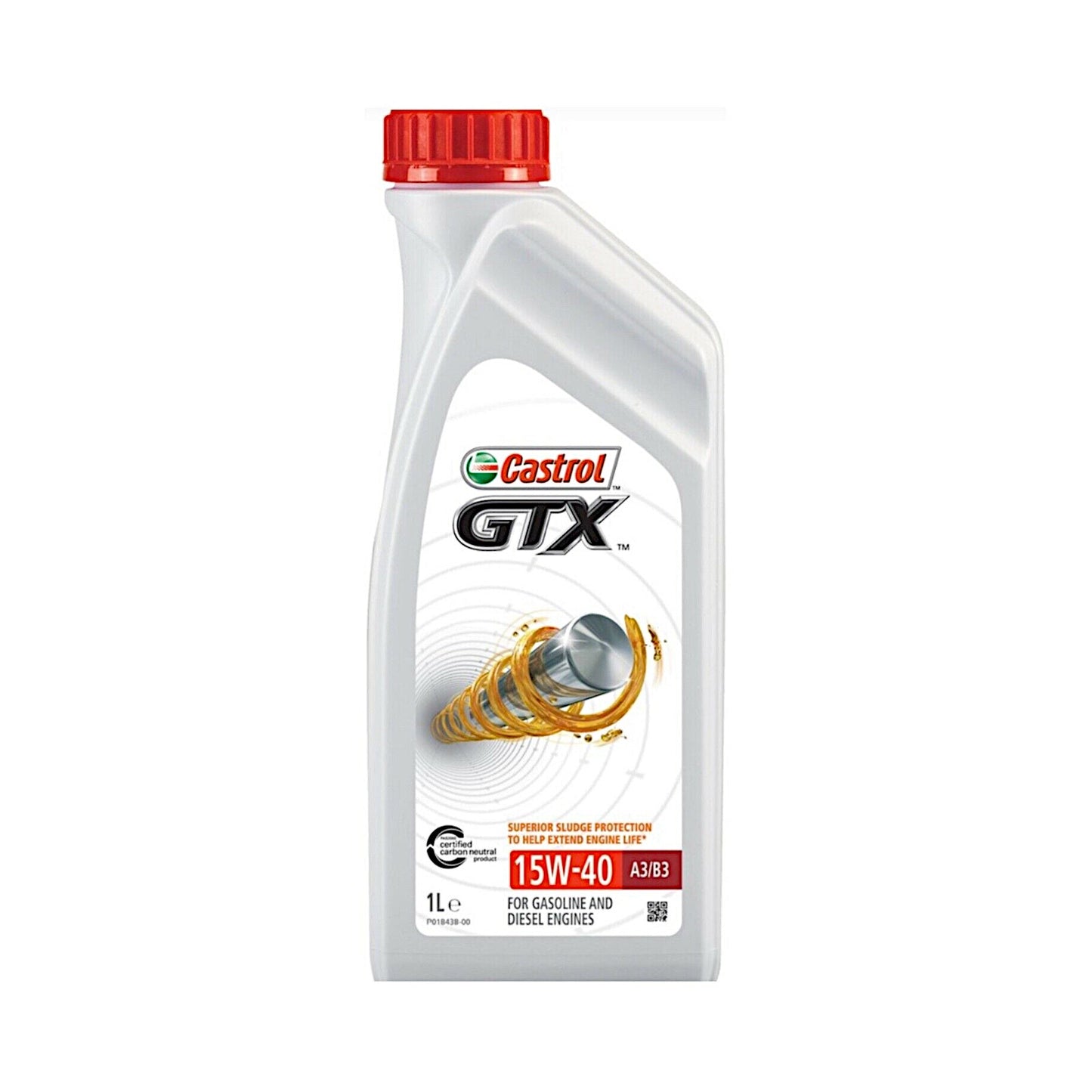 Castrol GTX 15W-40 15W40 A3/B3 Synthetic Technology Engine Oil - 1 Litre 1L